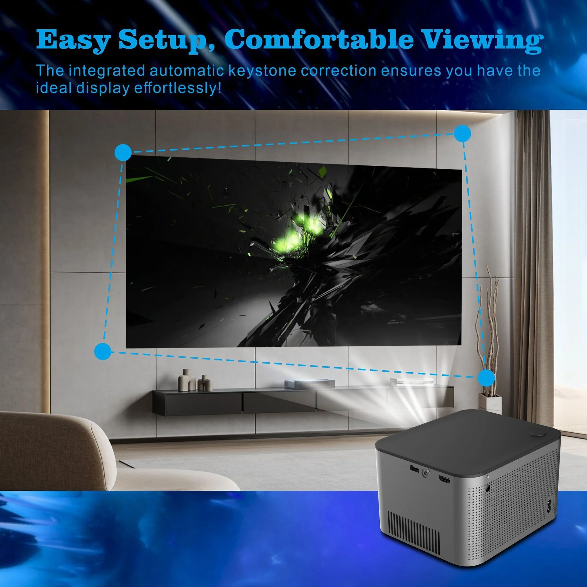 11 0 для Android HY350 FHD 1080P проектор Автоматическая коррекция keystone Короткий бросок портативный домашний Proyector