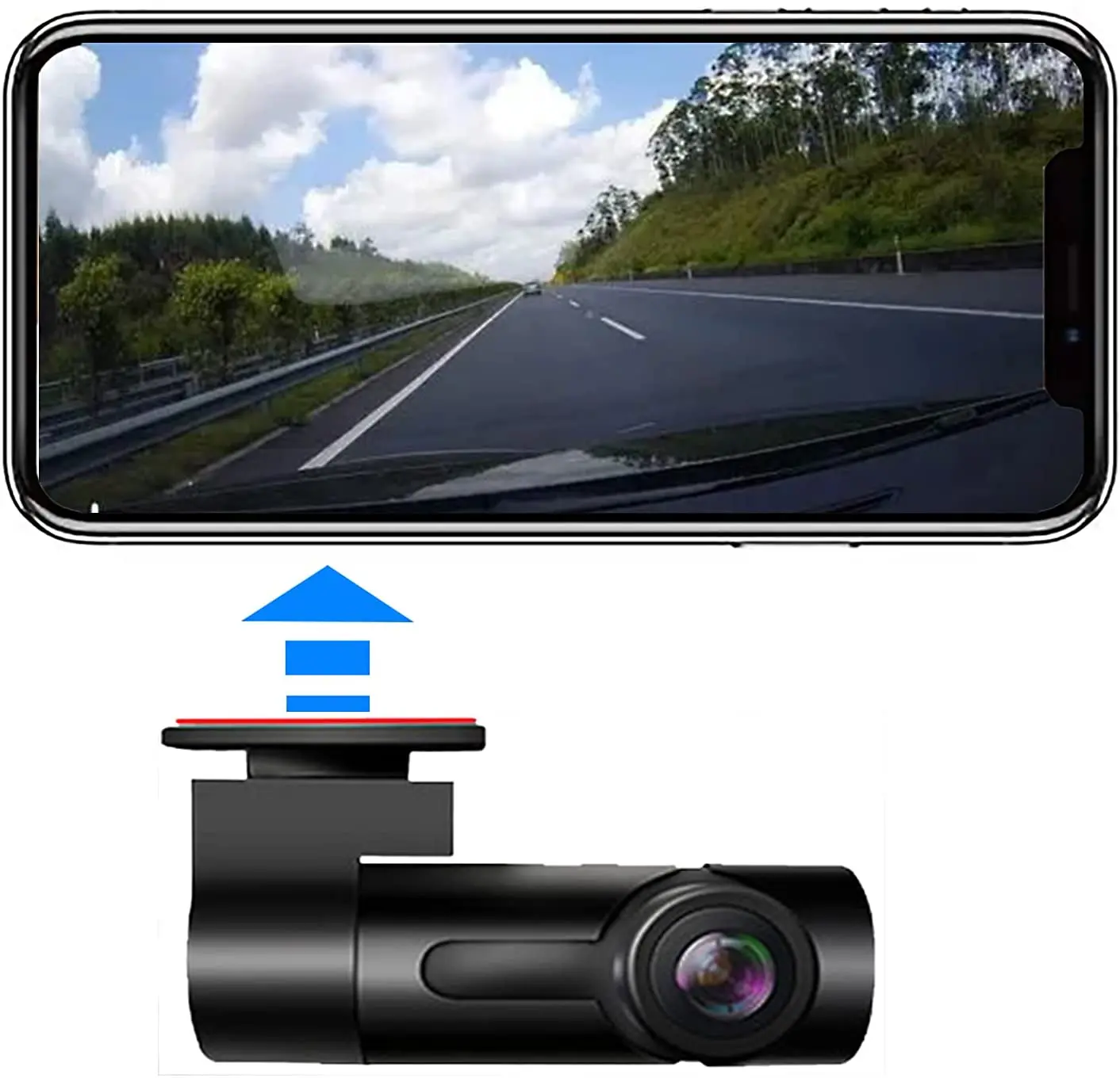 Car WiFi Hidden Mini Driving Recorder Loop Recording Parking Monitoring Night Vision Wireless Dash Cam Automobile Carcorder