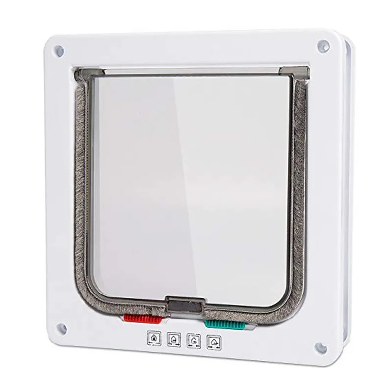 4 Way Locking Cat Flap Door for Interior Exterior Door