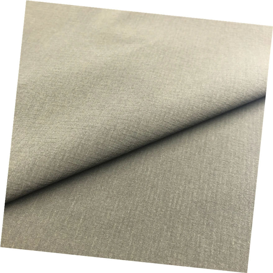 70D plaid woven nylon elastic four 4 way stretch nylon ripstop fabric for pants and sportswear