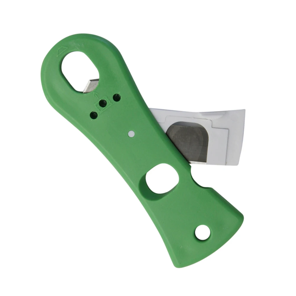 Sharp Mouth Bottle Opener Steel Blades Cutter Portable Glue Bottle Opener Cutter Plastic Handle