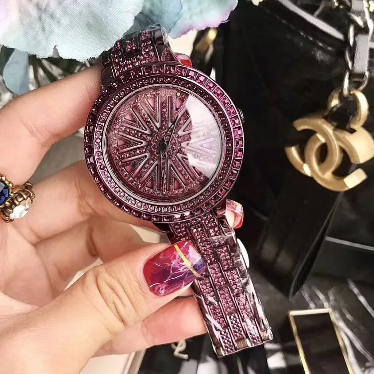 luxury women watch case  crystal luxury full crystal diamond watches