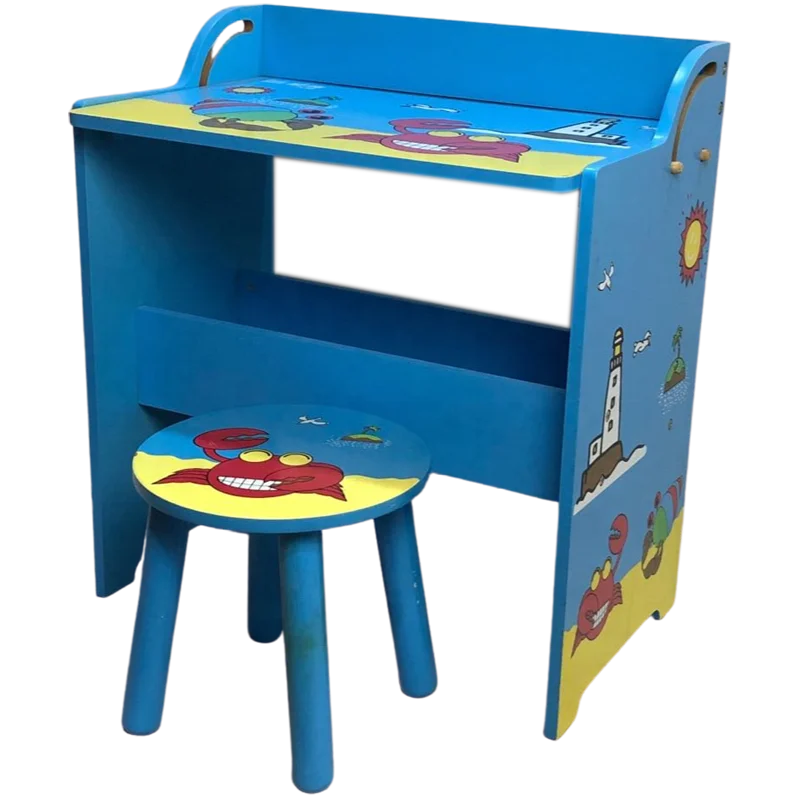 New Design Wooden Storage Children Table And Chairs Wooden Furniture Set For Kids