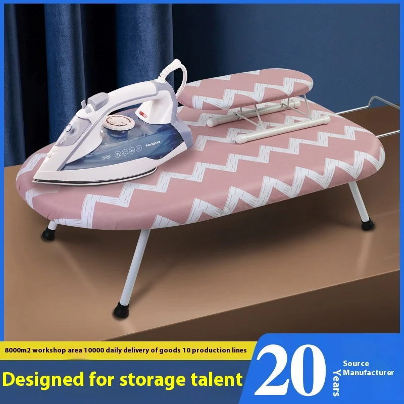 Standing Type Foldable Design Small Mini Desktop Ironing Board Plate Rack Home-Friendly Foldable Ironing Board Ironing Clothes