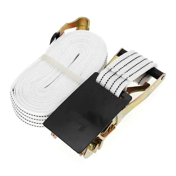 2 Inch 50mm 27ft 10000lbs ratchet cargo lashing tie down strap yellow customized belt
