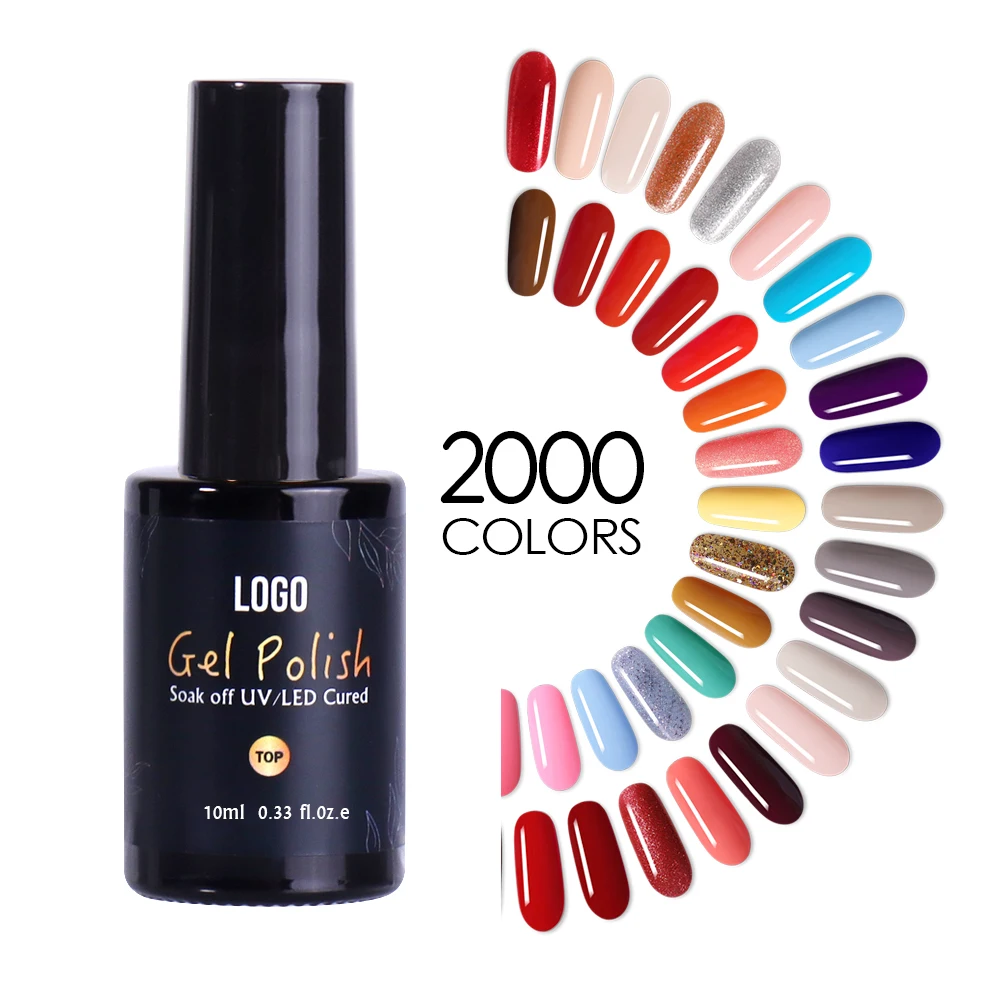 Private Label On The Bottle 10ml Colors Polish Gel For Nail Salon