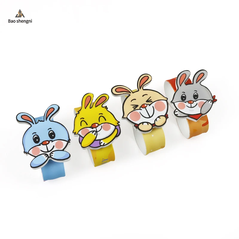 2023 Custom Design Rubber Silicon Snap LED Wrist Watch Digital Sports Watch Cartoon Slap Bracelet Watch For Kid