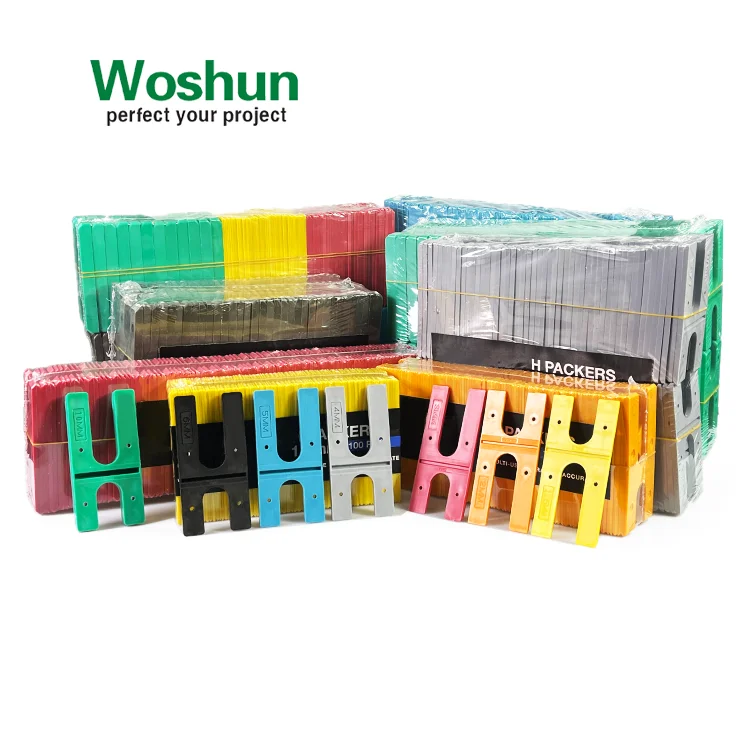 95x46mm Window Packer Construction Material Plastic H Packer Plastic Horseshoe Shim Composite Wedge Shims