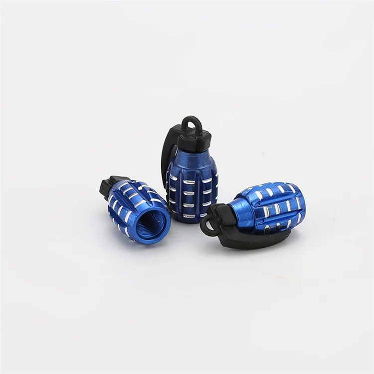 Blue Tire  valve caps for Car Truck Bike