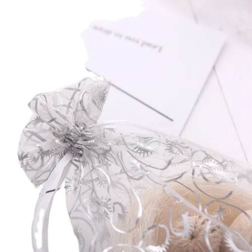 Сумка из органзы с принтом из переработанного серебра