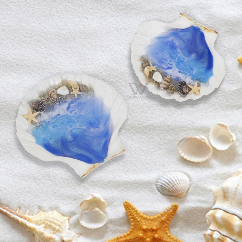 Sea Design Business Gift Resin Wave Handmade Shell Gift Abalone Shell Flower Shell Material Artificial 1:1 Unique Wave