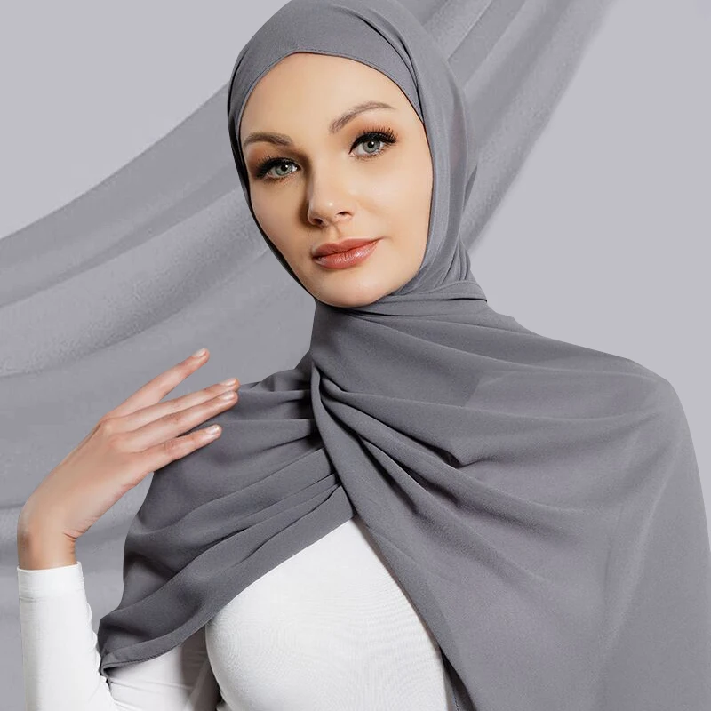 2019 New Design Shemale Gift Chiffon Silk The Girls Scarf With Soft Touching
