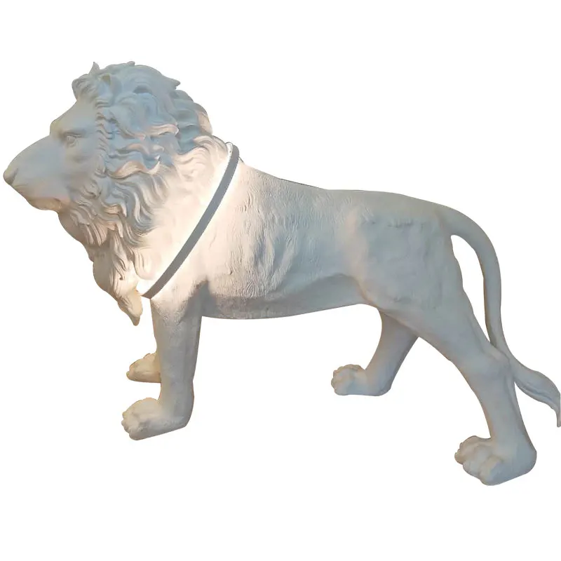 Postmodern Sculpture Decoration Floor Lamp Creative Hotel Lobby Villa Club Department Lion Shaped Floor Lamp