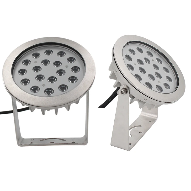 316L Stainless Steel IP68 Pool Underwater Light RGBW DMX512 AC/DC24V LED IP68 Rating Fountain Led Light