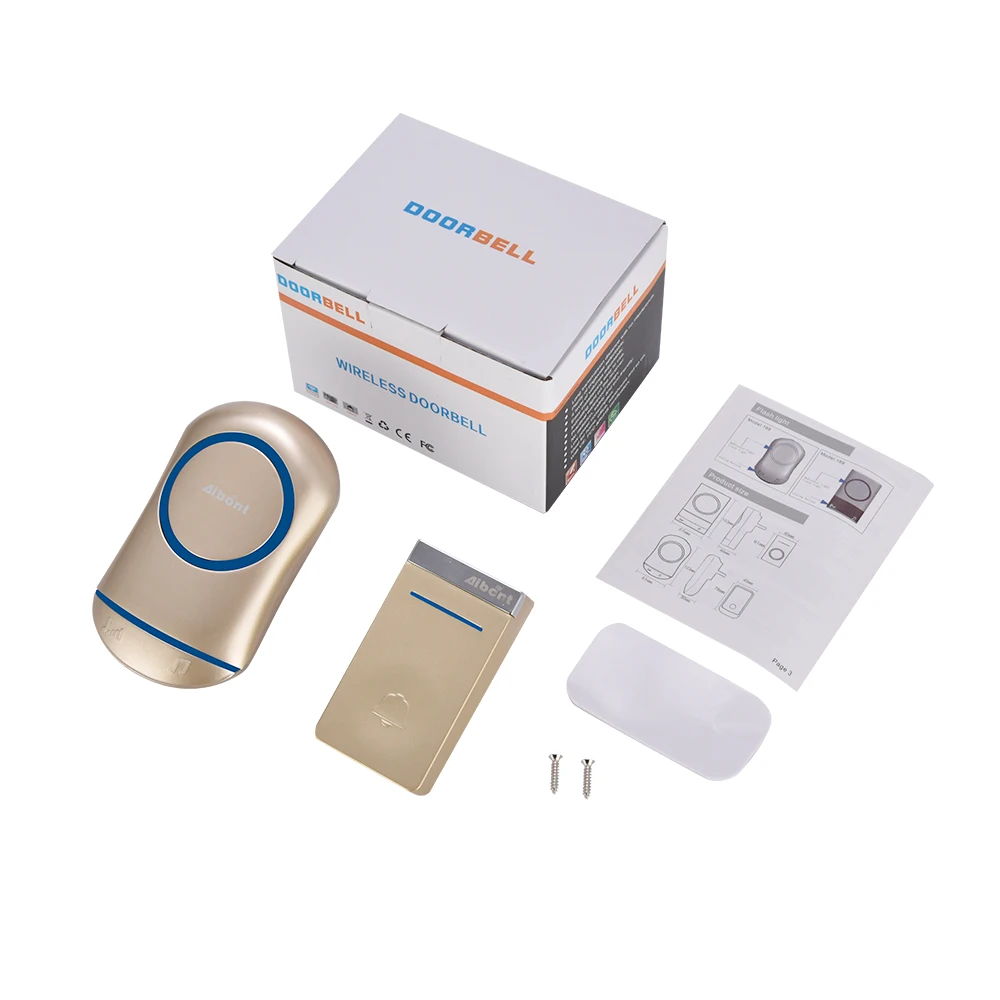 Waterproof Low Price High Quality Home 52 Chimes Door Ring 200m Range Door Bell Wireless Doorbell