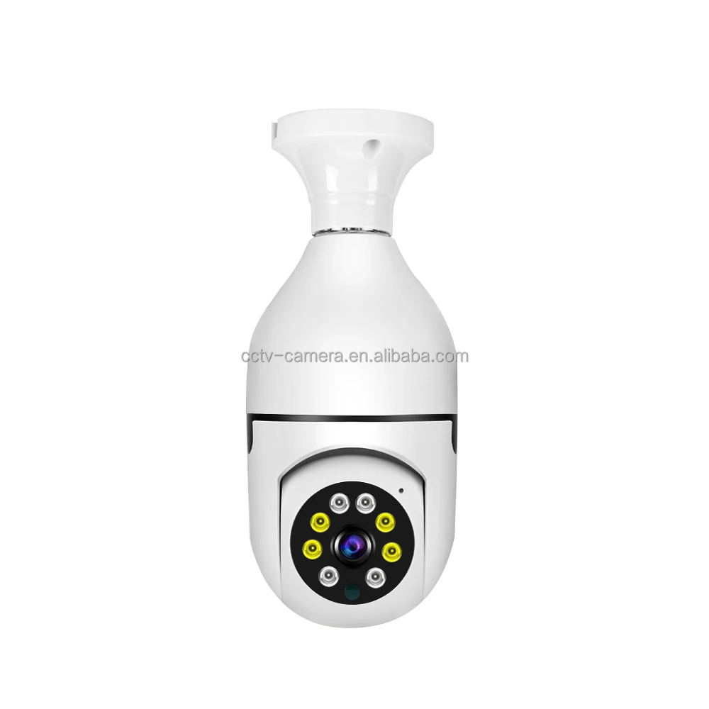 Потолочное крепление AC Power Bulb Light Беспроводная камера 90 градусов 360 V380 Pro Wifi Camera Bulb with Camera
