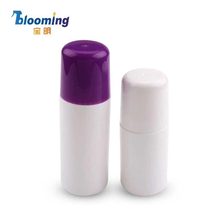 wholesale 60ml 75ml 90ml 50ml plastic deodorant container packaging roll on deo bottle