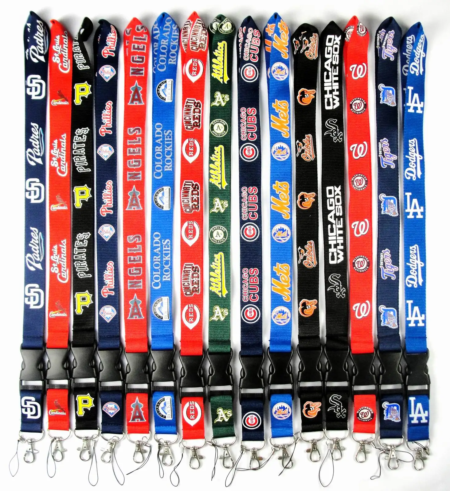 Lower Price Cost-Effective lanyard custom MLB  polyester  lanyard