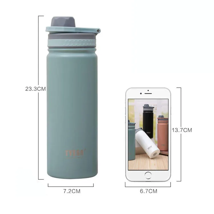 2019 wholesale18oz 25oz stainless steel double wall insulated vacuum water bottle with hand lid