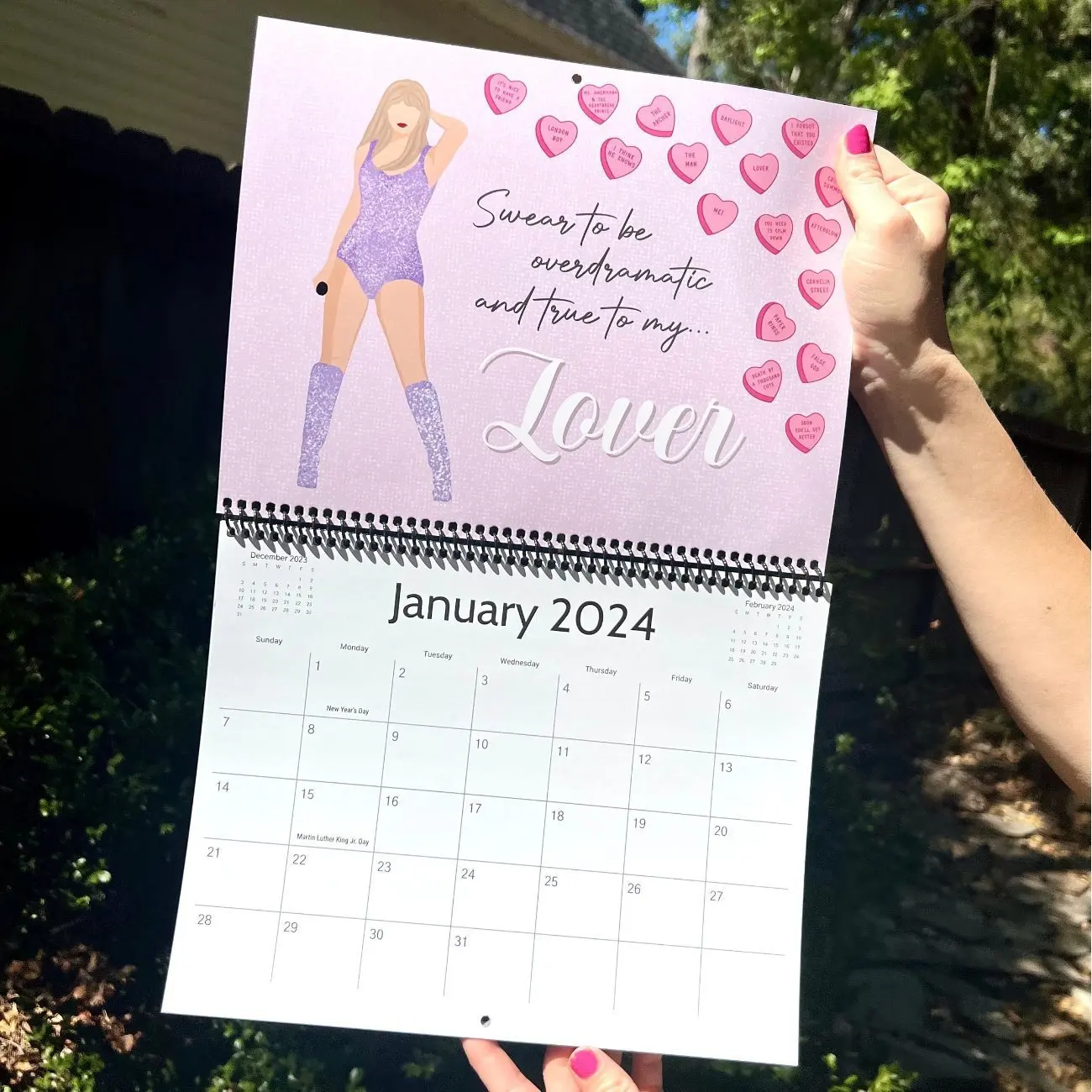 Factory Wholesale 2024 Desk Pad Calendar Taylor Eras Tour Wall Calendars with 4 Bookmarks