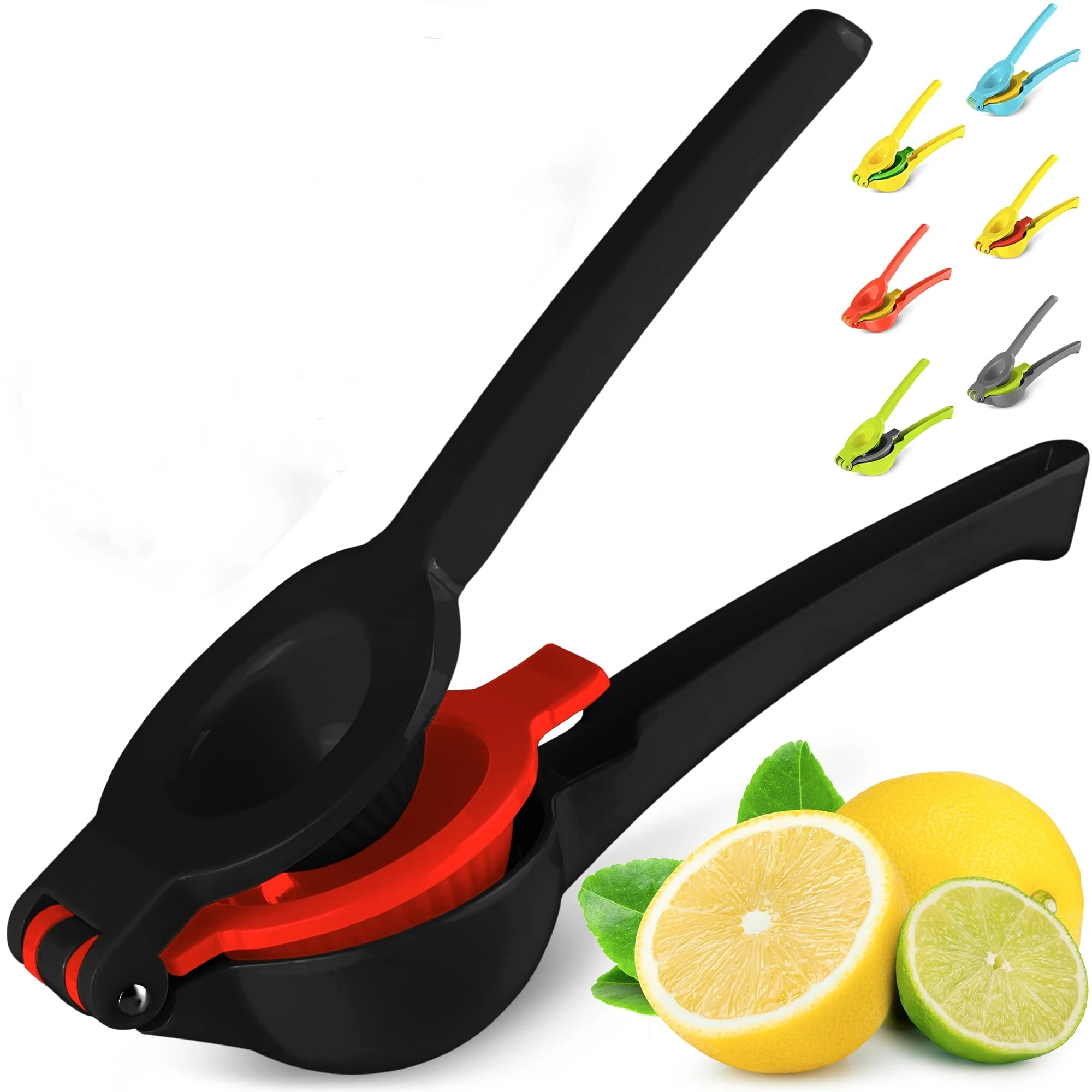 TRES wholesale 2024 new home products 2 in 1 black flat foldable stainless steel manual Hand press lemon squeezer Citrus Juicer