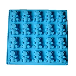 New 20 Cavity Large Gummy Bear Mold For Candy Chocolate Jelly