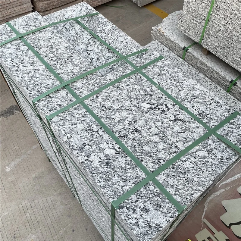 Professional China Modern Polished Sea Wave White Granite Marble 1-Year Warranty for Floor Usage Graphic Design Solution