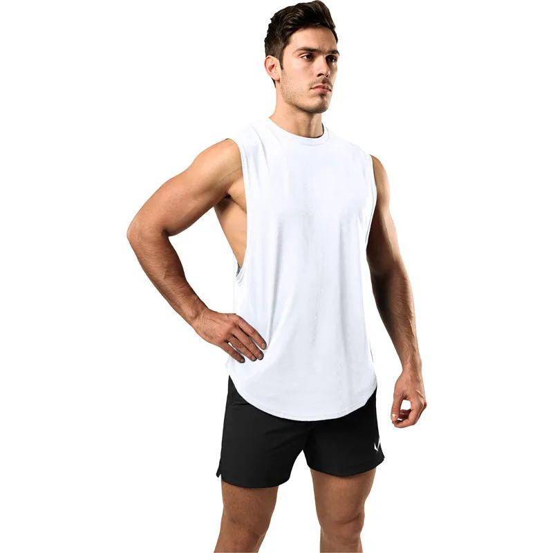 Mens Gym Singlet Workout Sleeveless T shirt Fitness Men Training Tank Tops