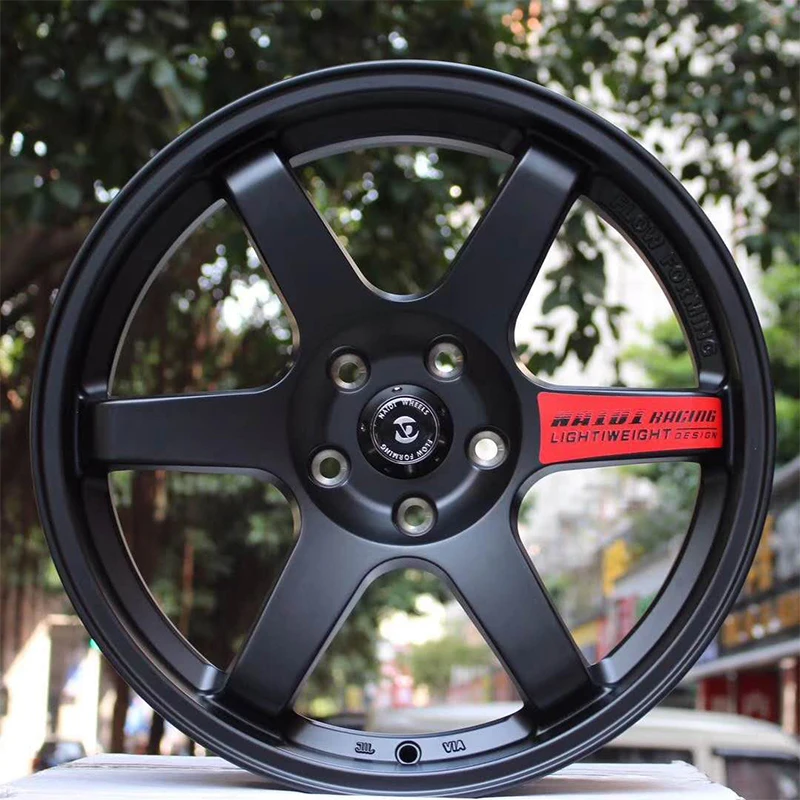 559  18inch  replica TE37 save energy 8.5kg light weight  flow forming alloy wheels  for any cars