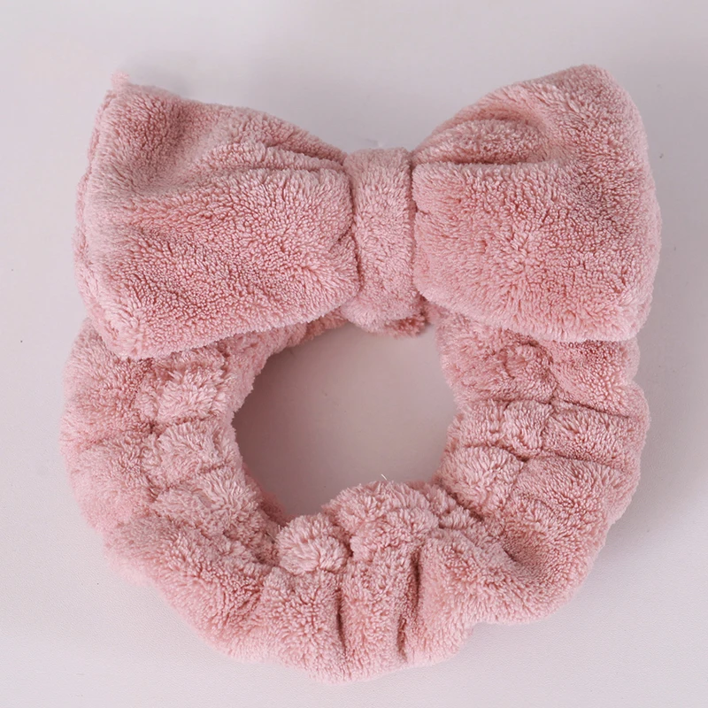 
Coral velvet microfiber hair band wrap spa towel headband for women bath 