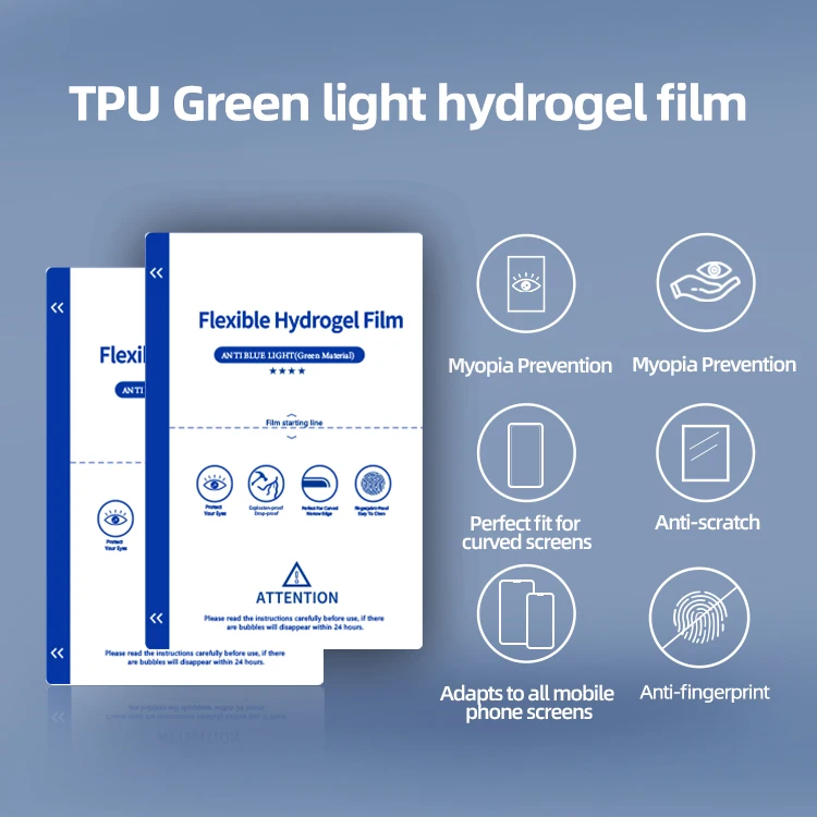Anti shock TPU hydrogel film Anti-Green Ray Light screen protector film sheets for Samsung fold 2 android cell phones
