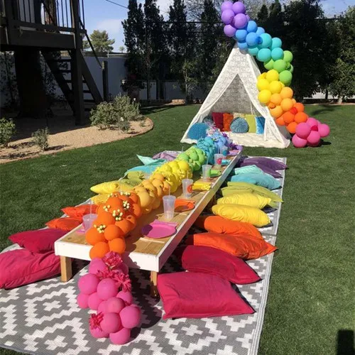 Dining Solid Party Wooden Birthday Modern Camping Slab LUXURY Event Garden Wedding Picnic Table