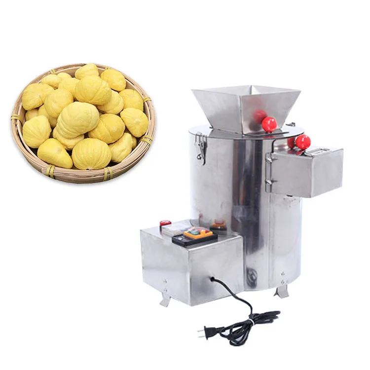 
Commercial cheap stainless steel chestnut nut peeler Chinese chestnut shelling peeling machine 