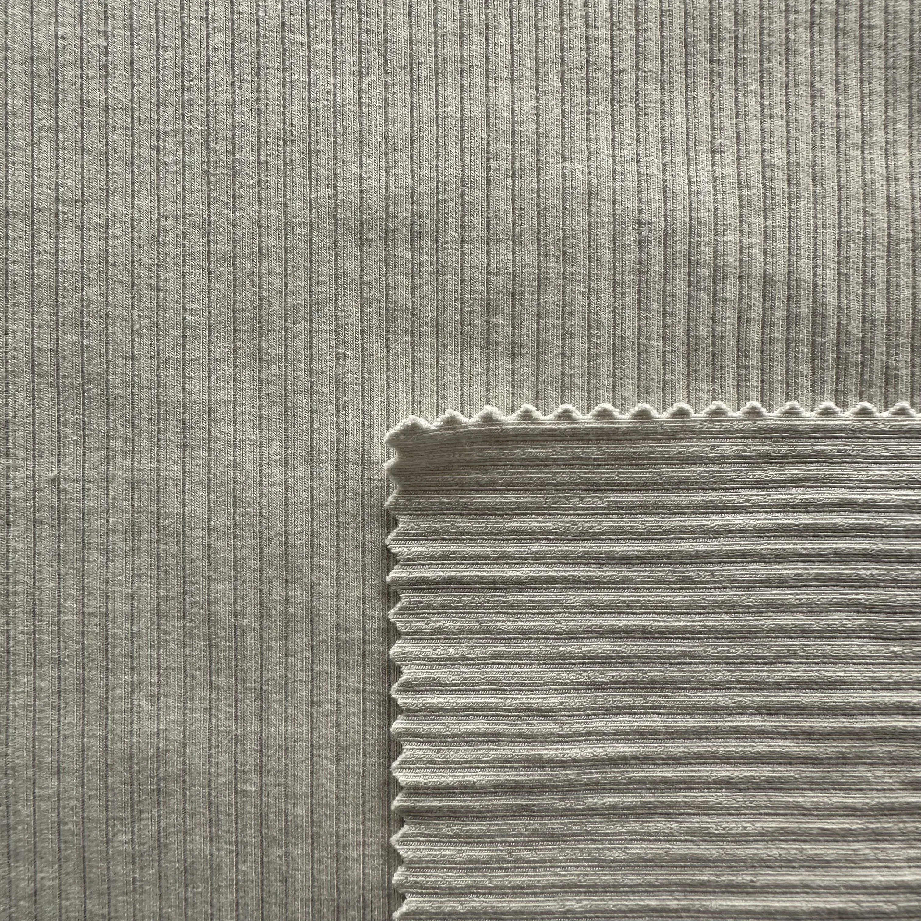 Organic Cotton Modal Stretch Rib Fabric Single Jersey for Sports and Baby Clothing Eco-Friendly with OCS Certificate