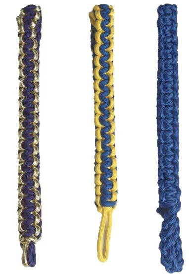 Hot selling Red Silk Uniform Shoulder Lanyard with Gold Metal Tip | Officer Uniform Cords