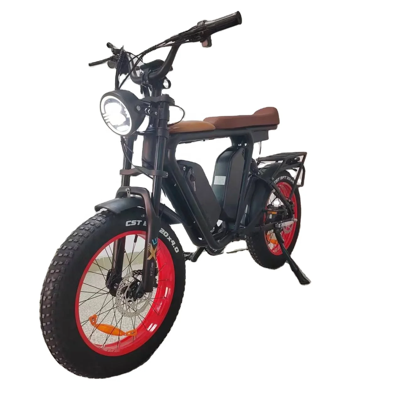 bafang Motor 1000 Watt Electric Bike Dual battery 44Ah Oil brake Full Suspension Long Seat Fast Fat Electric Bicycle Wholesale