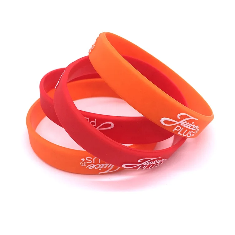 Custom Flag Silicone Bracelet Wristband Debossed Logo Custom Personalized Bracelet