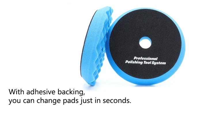 Foam polishing pad Waffle shaped car polishing pad Wavy sponge polishing pad is used to clean the surface of the car