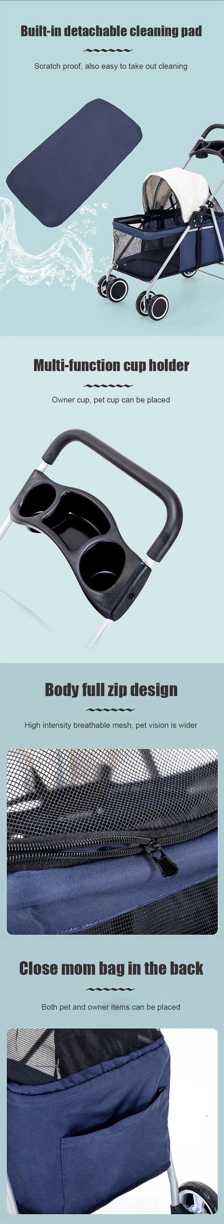 fold dog stroller  (3)