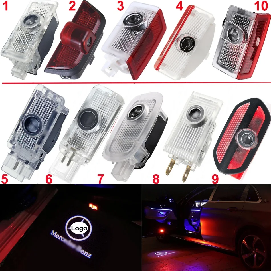 ABS LED Car Door Welcome Light W212 W221 W245 W203 W204 W205 Auto W164 W176 W168 W169 Logo Projector Lamp For Mercedes Benz AMG