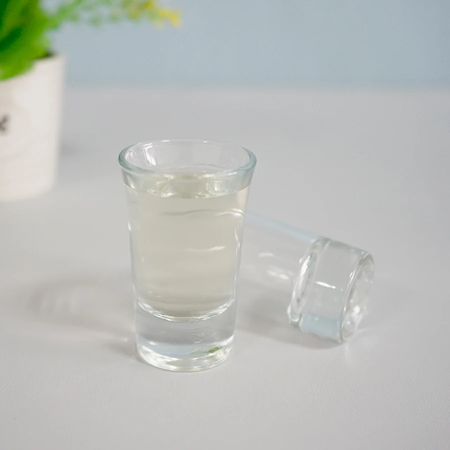 Souvenirs gift ideas 50ml 70ml flared vodka shot glass logo printed color box