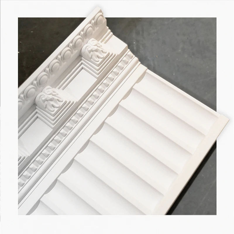 PU Plain Cornice and Decorative Crown Molding  Factory Price Polyurethane Wall Molding