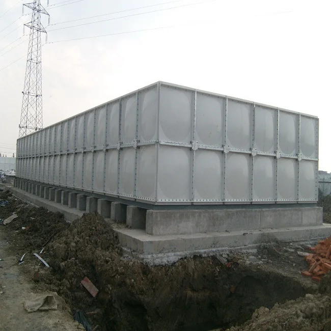500 Cubic Meters Container Loaded  Big volume FRP Panels Boted Assembled Storage Tank