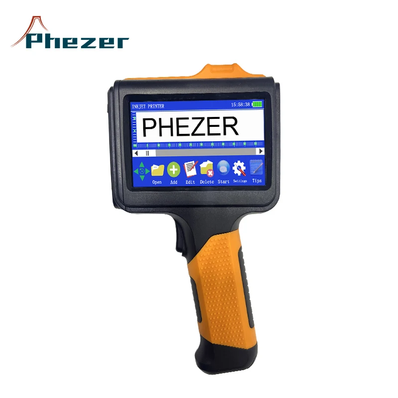 Industrial DCJET Expiry Date High Resolution portable mini Batch Code TIJ Inkjet Printer For paper metal plastic wood cotton