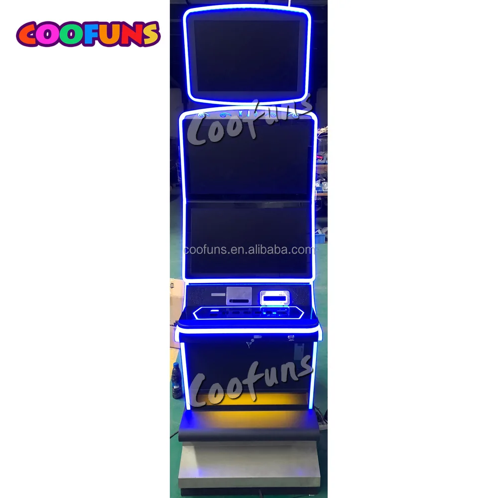 COOFUNS Amusement Game Metal Triple Screen Skill Game Cabinet