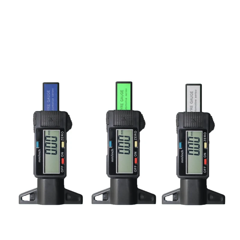 
High Precision Customized Car Aluminum Color Printed Digital Tire Gauges Tyre Tread Depth Gauge 