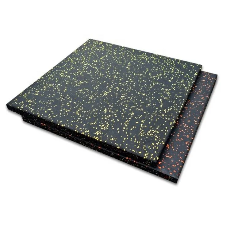 Hot Sale SBR Rubber Gym Mats Elastic Weight Lifting Gym Rubber Flooring Tiles Gym Rubber Floor Mat With Epdm Granules
