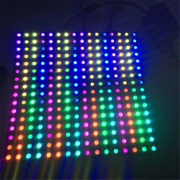 16*16 пикселей светодиодный гибкий матричный экран ws2812b rgb 16x16 матричная панель