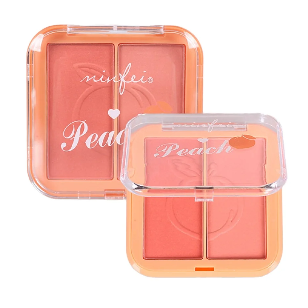 
Face Makeup Double Color Professional Soft Long Lasting Improve Color Nectarine Blush 