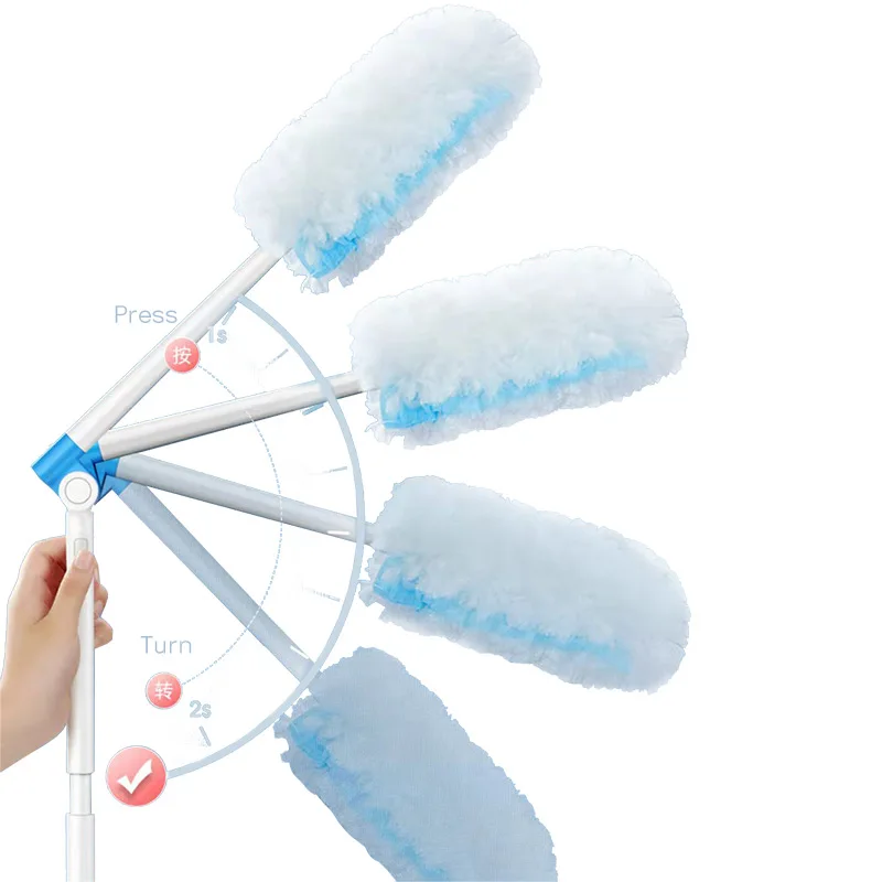 Factory Outlet Microfiber Household Cleaning Small Electric Air Duster Spin Duster